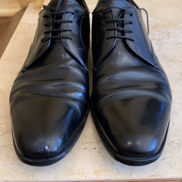 Prada black leather oxfords. Lace up. Size 11 - Picture 12 of 13